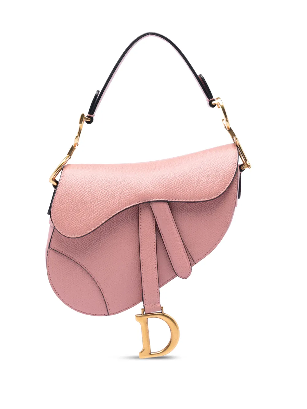 Christian Dior Pre-Owned Borsa a tracolla Saddle mini in pelle di vitello pieno fiore 2018 - Rosa
