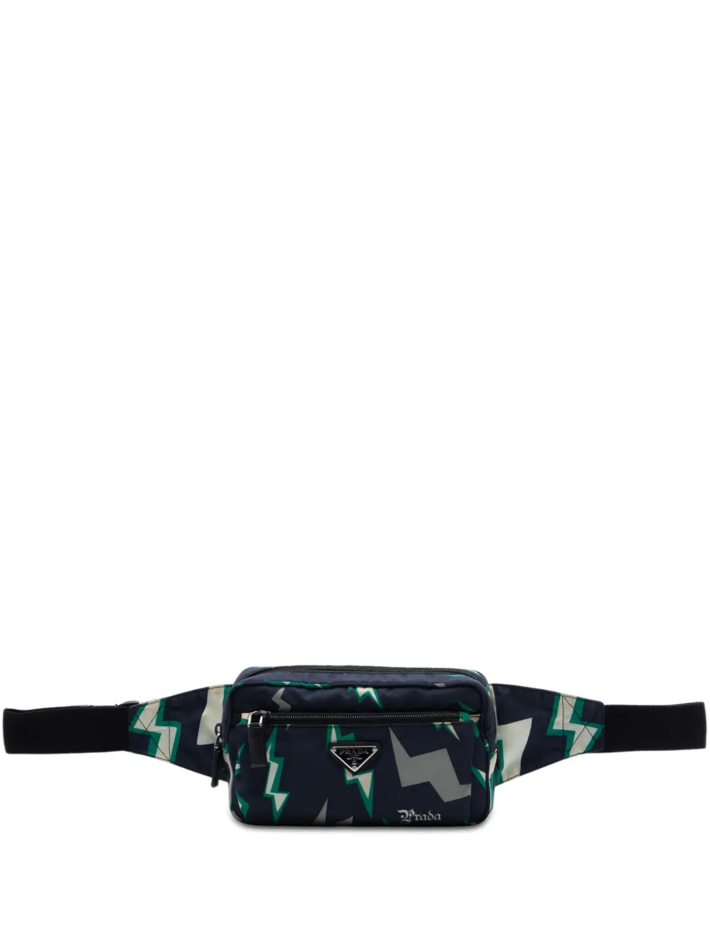 Prada Pre-Owned Marsupio in tessuto Universal Studios Frankenstein Thunder 2013-2026 - Blu