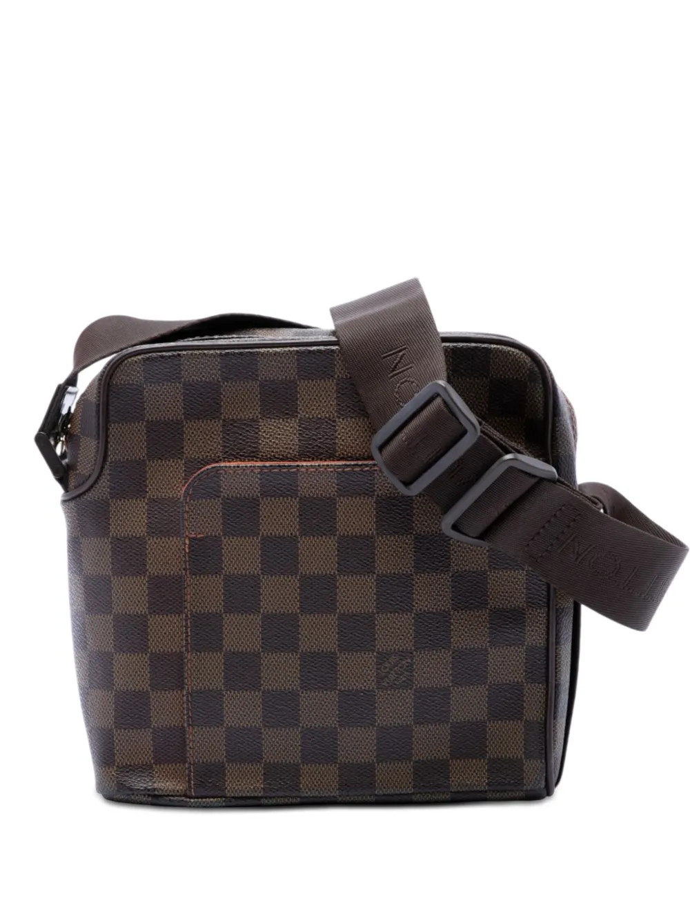 Louis Vuitton Pre-Owned Borsa a tracolla Olav PM in tela Damier Ebène 2005 - Marrone