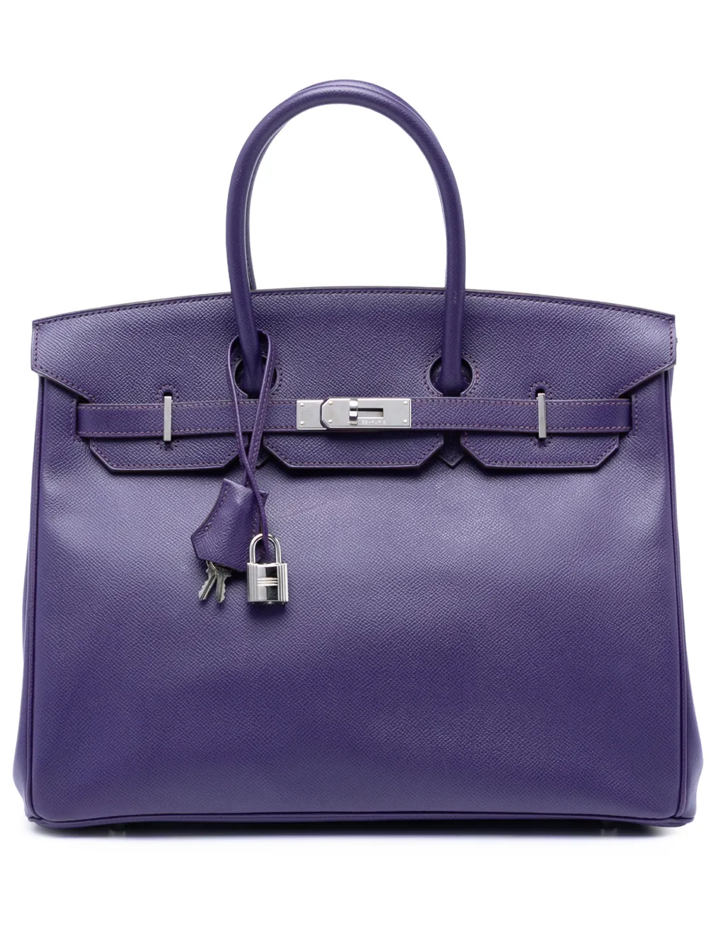 Hermès Pre-Owned Borsa a mano Birkin Retourne 30 in pelle Epsom 2010 - Viola