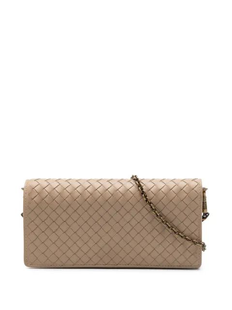 Bottega Veneta Pre-Owned 2012-2026 Nappa Intrecciato Wallet On Chain crossbody bag