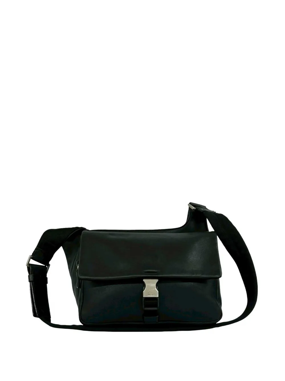 Prada Pre-Owned Borsa a tracolla con fibbia 2010-2026 - Nero
