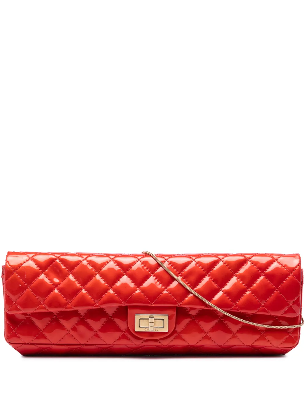 CHANEL Pre-Owned Borsa a spalla Reissue 2.55 East West trapuntata con battente 2008-2009 - Rosso