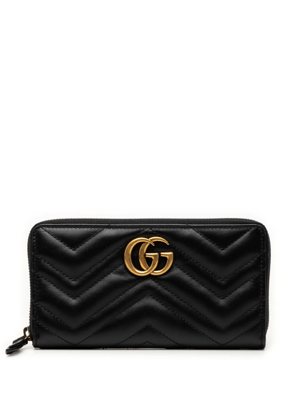 Gucci Pre-Owned Portafoglio GG Marmont 2016-2026 - Nero