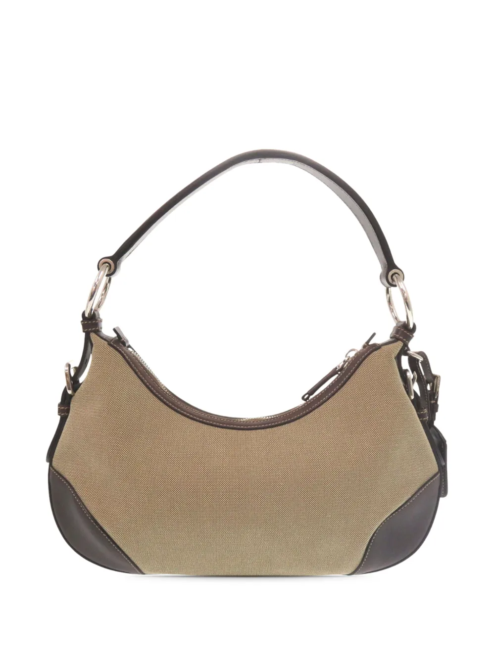 Prada Pre-Owned 2000-2013 Canapa Logo Shoulder Bag | Brown | FARFETCH