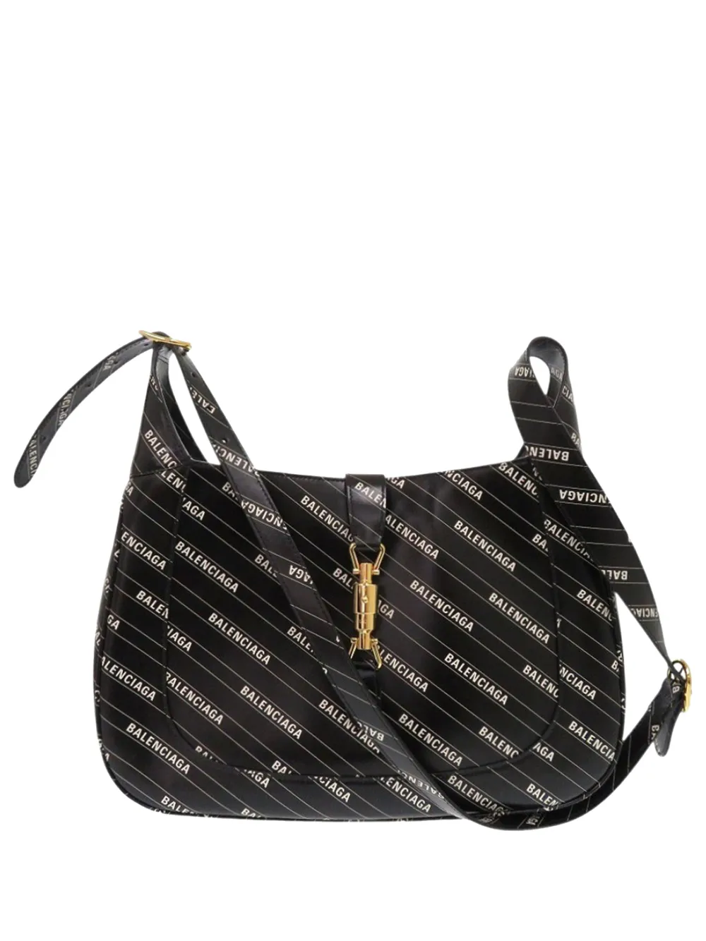 Gucci Pre-Owned 2016-2026 Balenciaga The Hacker Project Medium Calfskin Jackie 1961 Umhängetasche - Schwarz