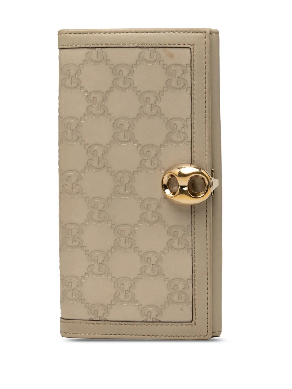 Gucci Pre-Owned Portafoglio continental Guccissima Wave 2000-2015 - Toni neutri