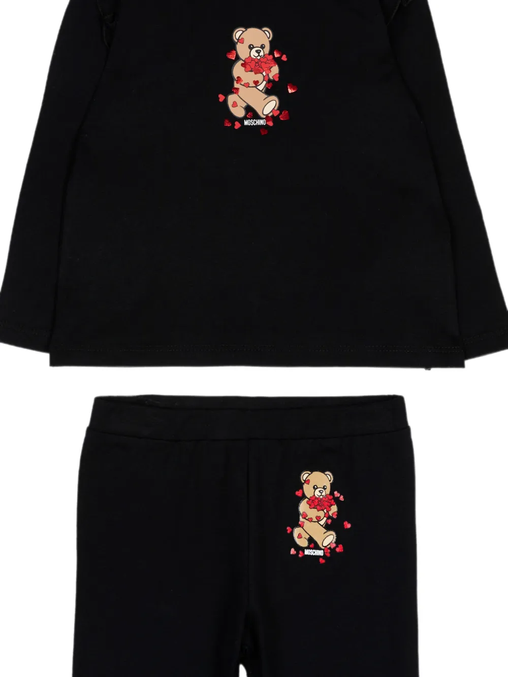 Moschino Kids Teddy Bear trainingspak met ruches Zwart