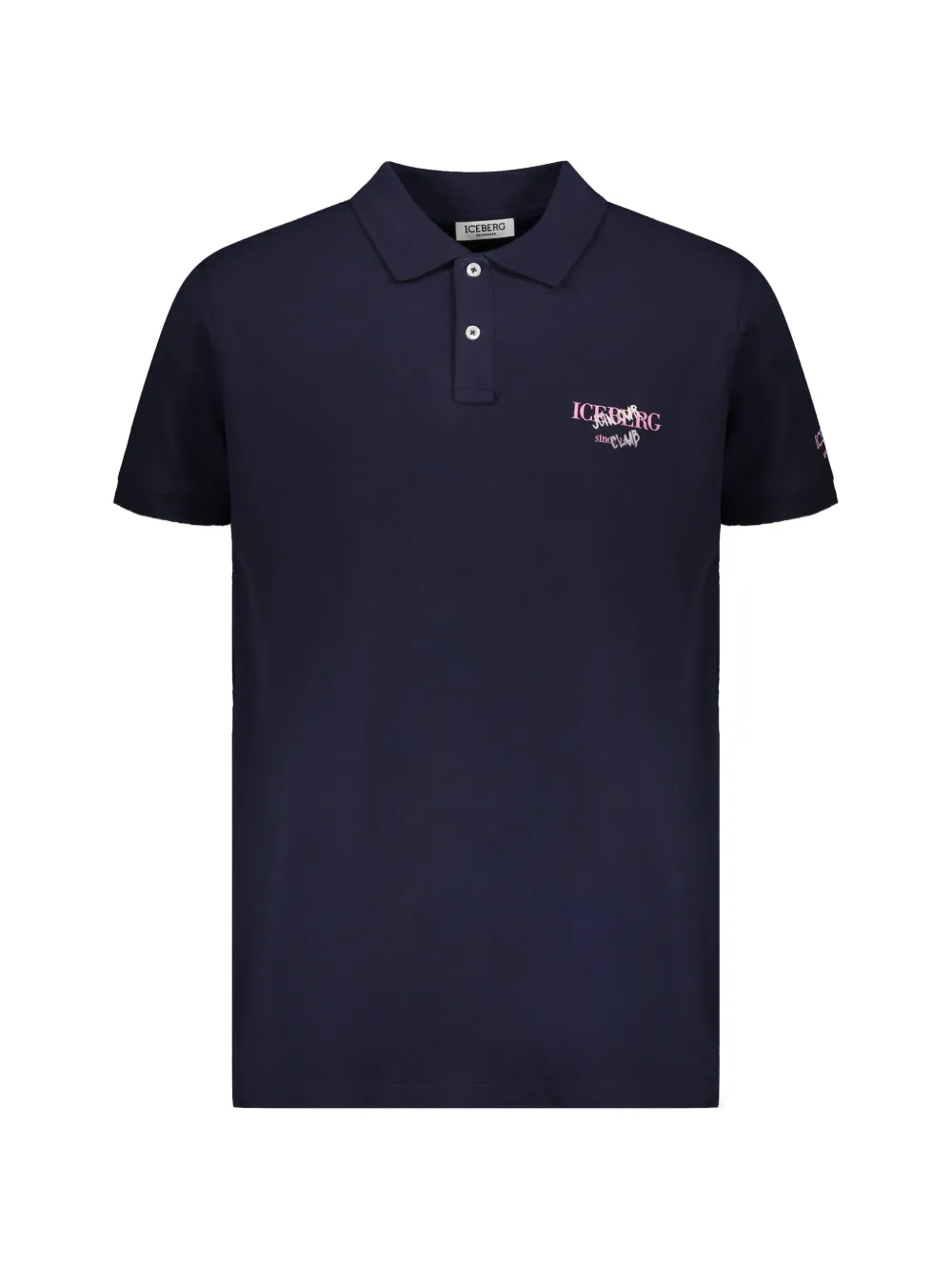 Iceberg logo-print polo shirt - Blu