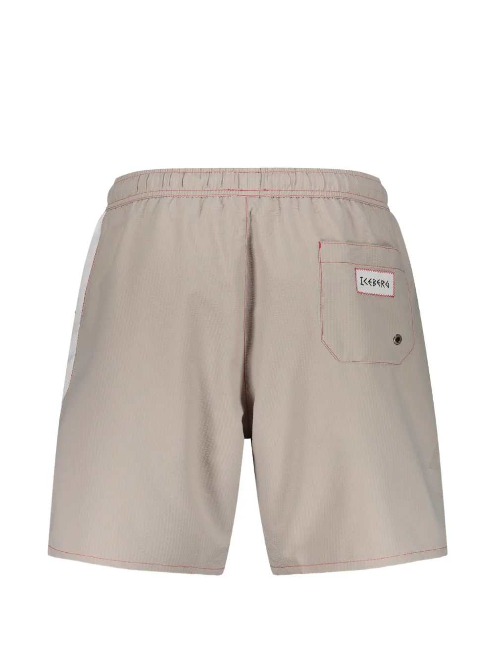 Iceberg Zwembroek met logoprint Beige