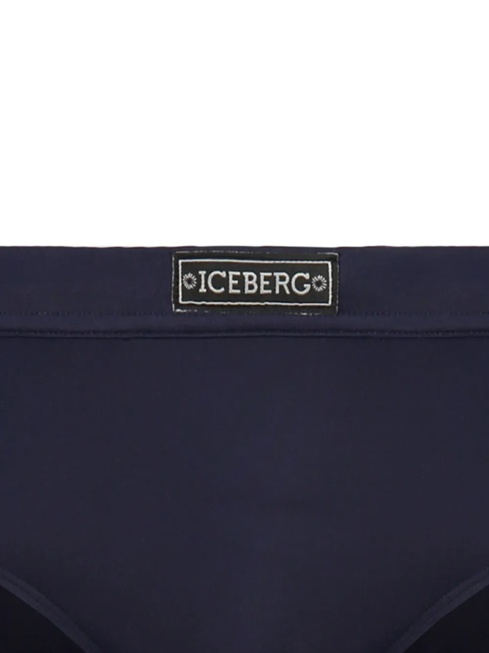 Iceberg Zwembroek met logopatch Blauw