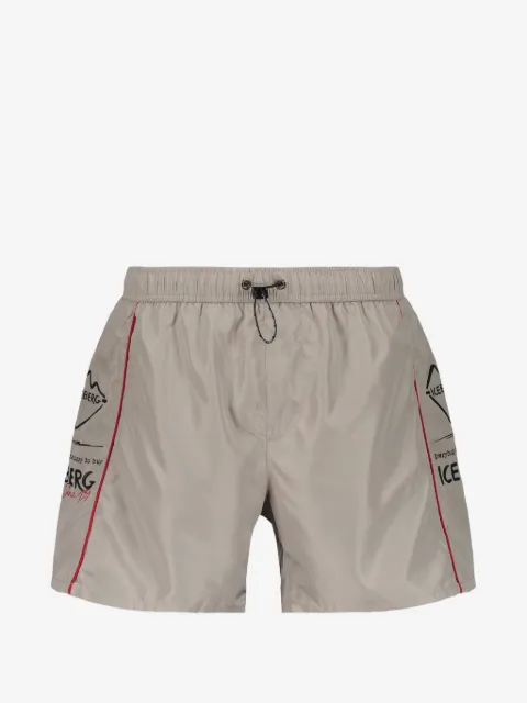 Iceberg maillot de bain passepoilé à logo imprimé