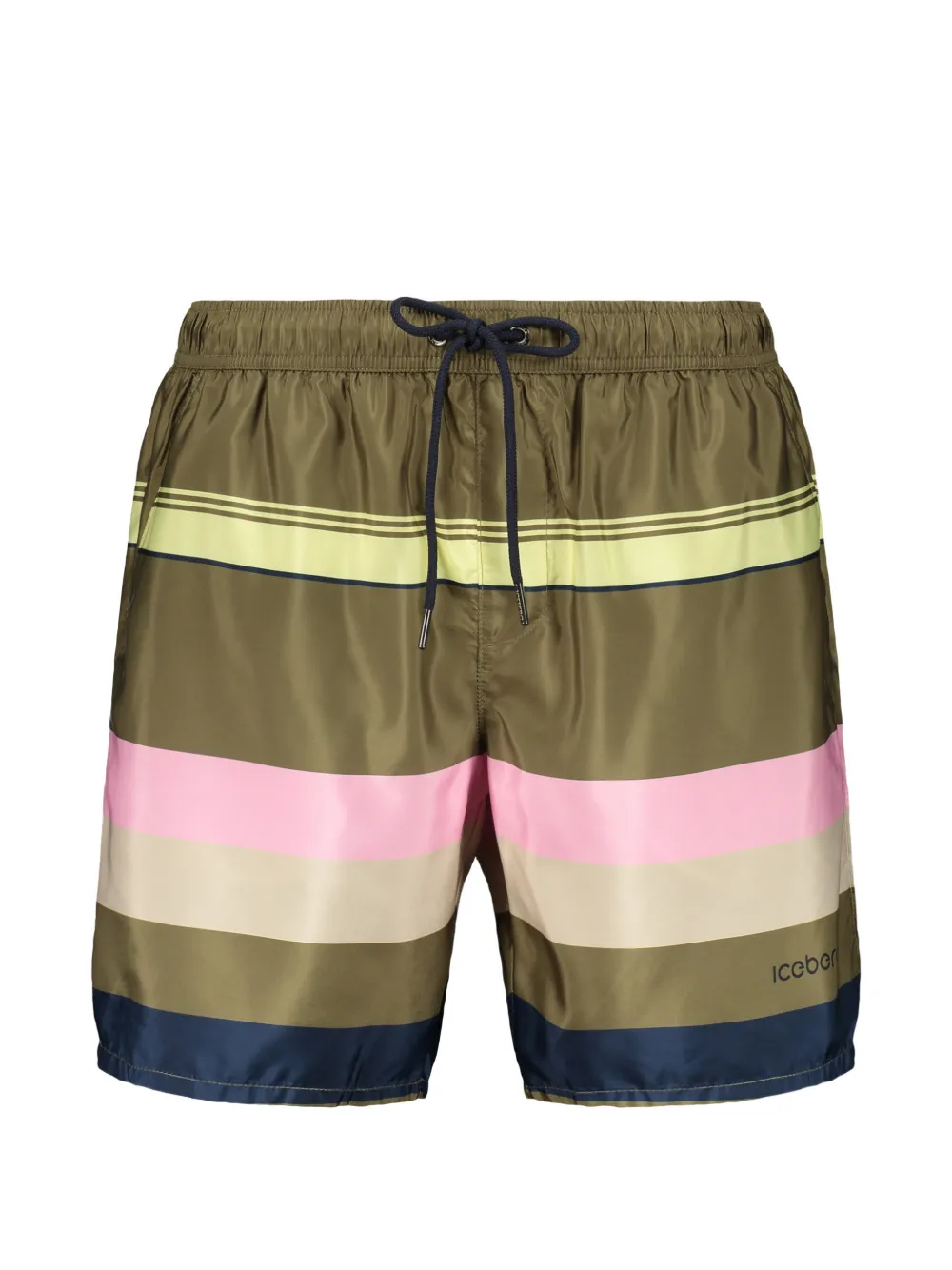 Iceberg striped swim shorts - Verde