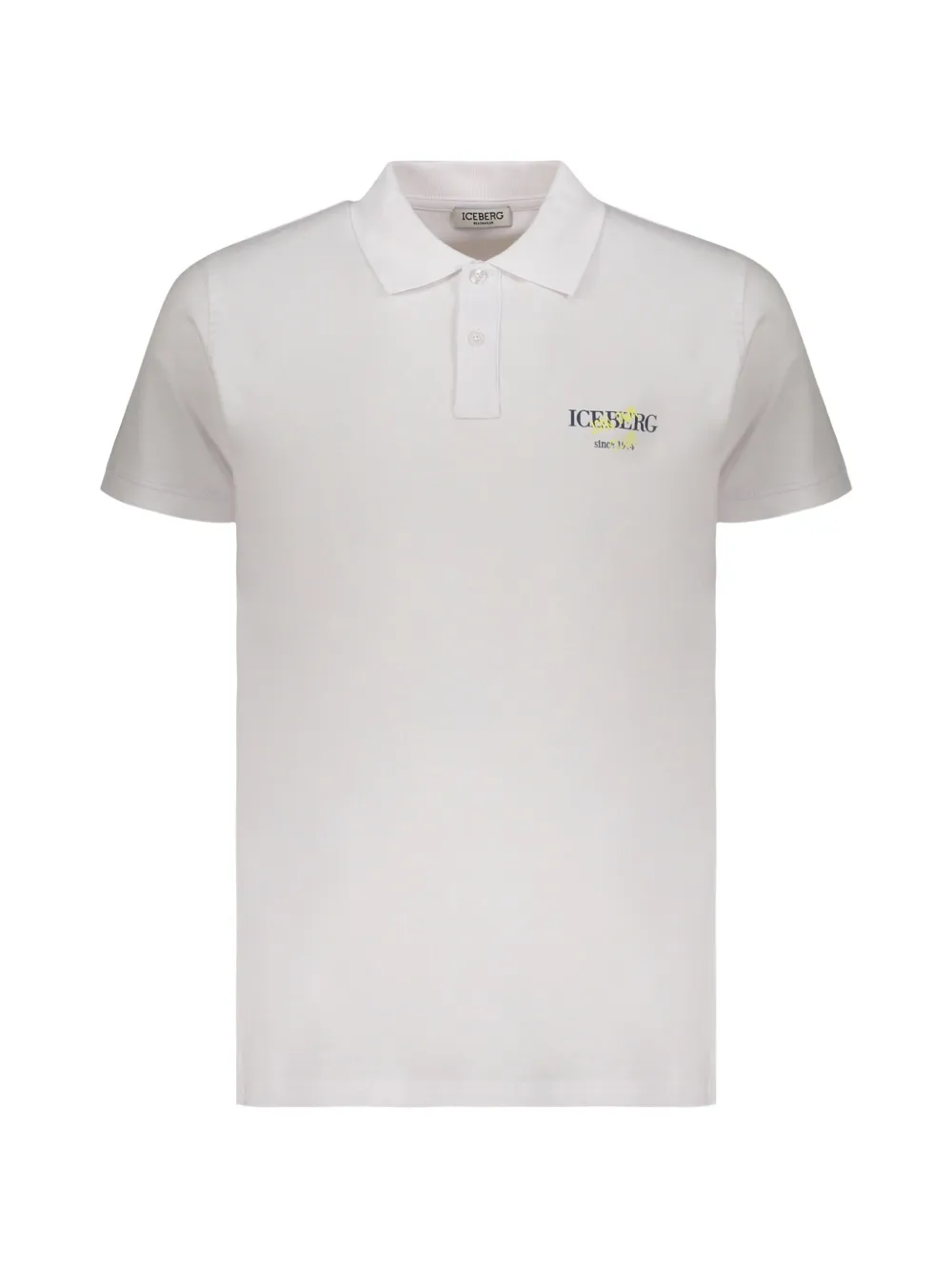 Iceberg logo-detail polo shirt - Bianco