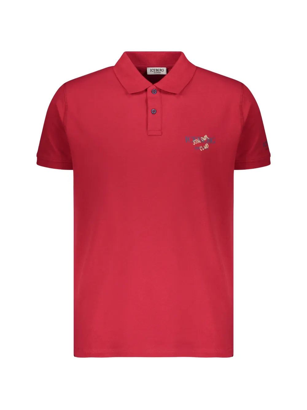 Iceberg logo-detail polo shirt - Rosso