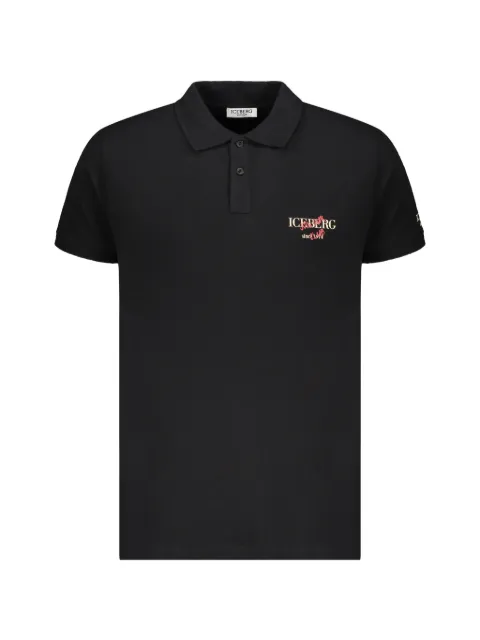 Iceberg logo-detail polo shirt