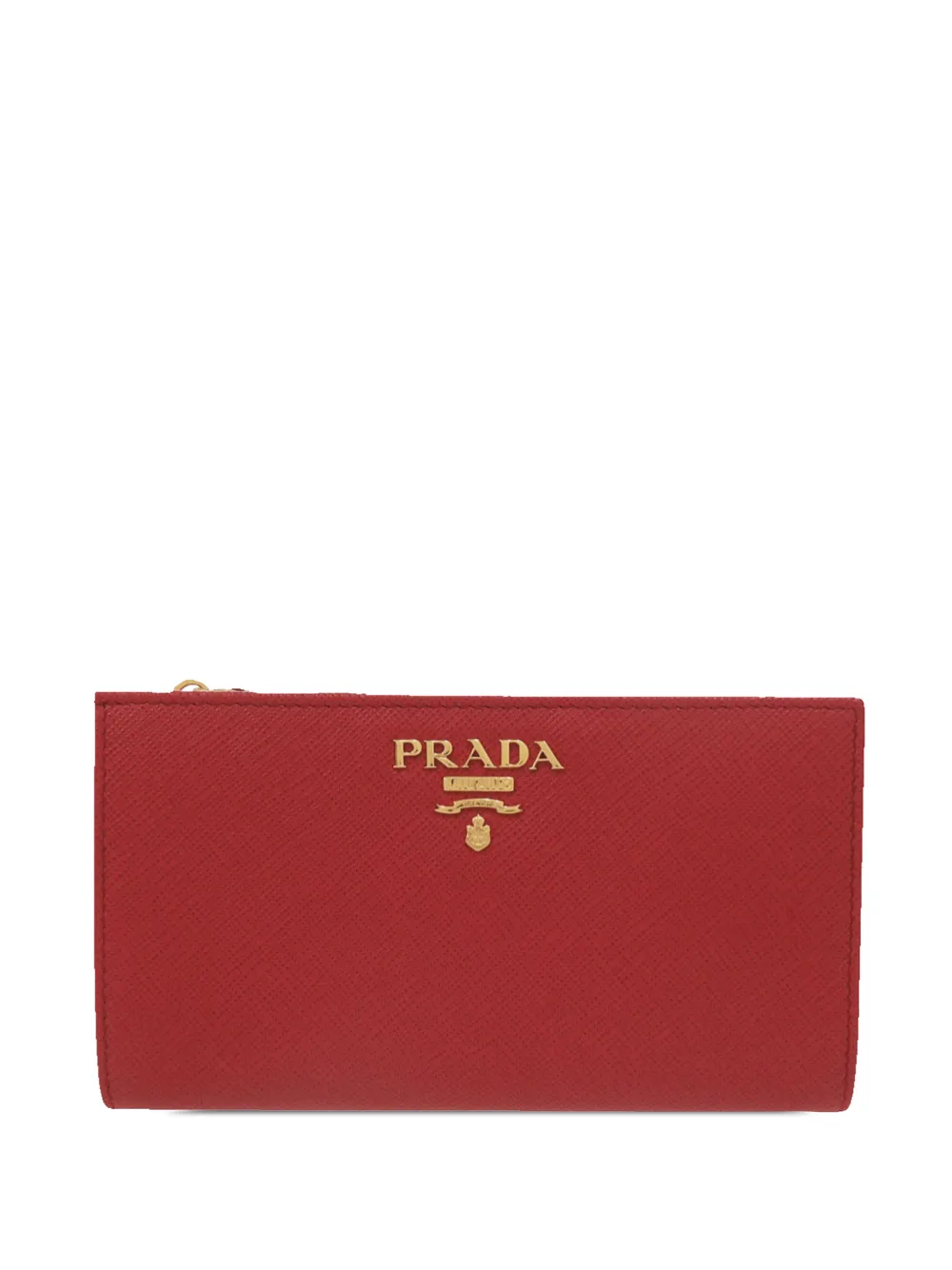Prada Pre-Owned 2010-2026 Portemonnaie aus Saffiano-Leder - Rot