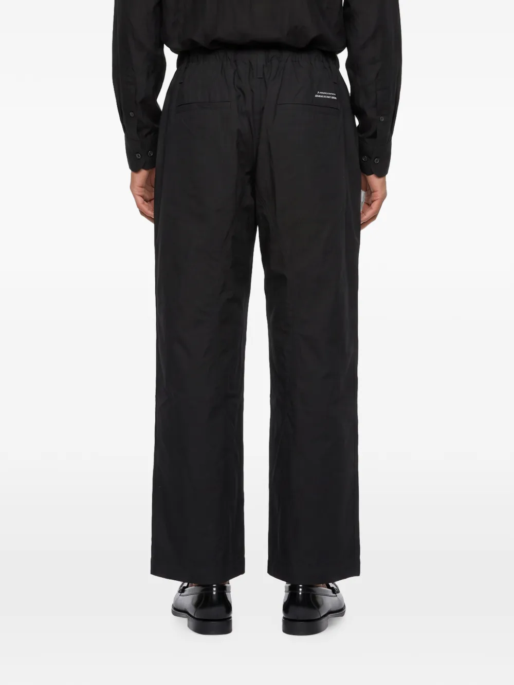 Song For The Mute Hakama broek met rechte pijpen en trekkoord Zwart