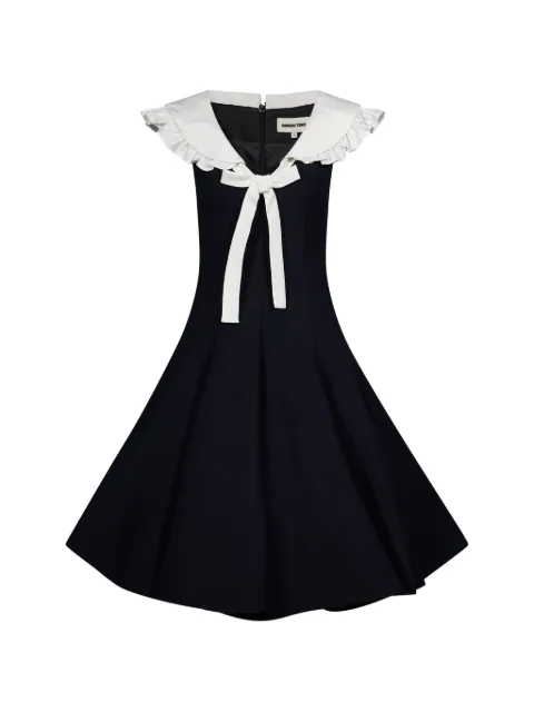 SHUSHU/TONG ruffled bow-detail mini dress