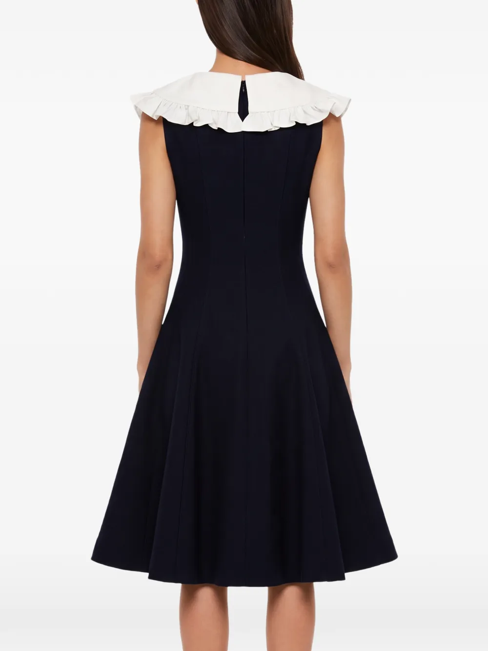SHUSHU TONG Mini-jurk met ruches en strik Blauw