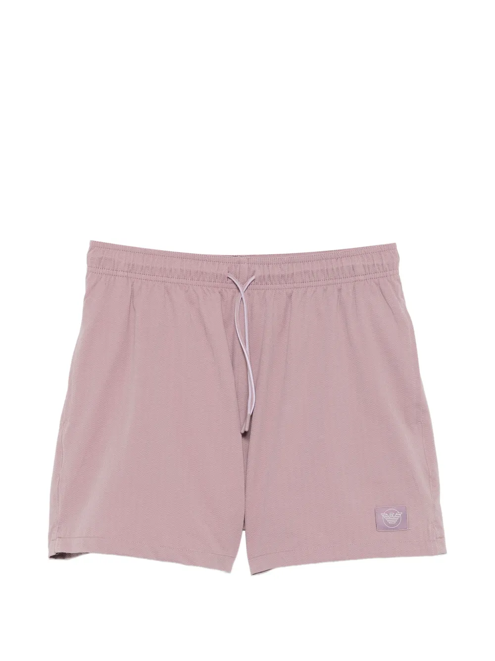 Emporio Armani chevron-weave swim shorts - Rosa