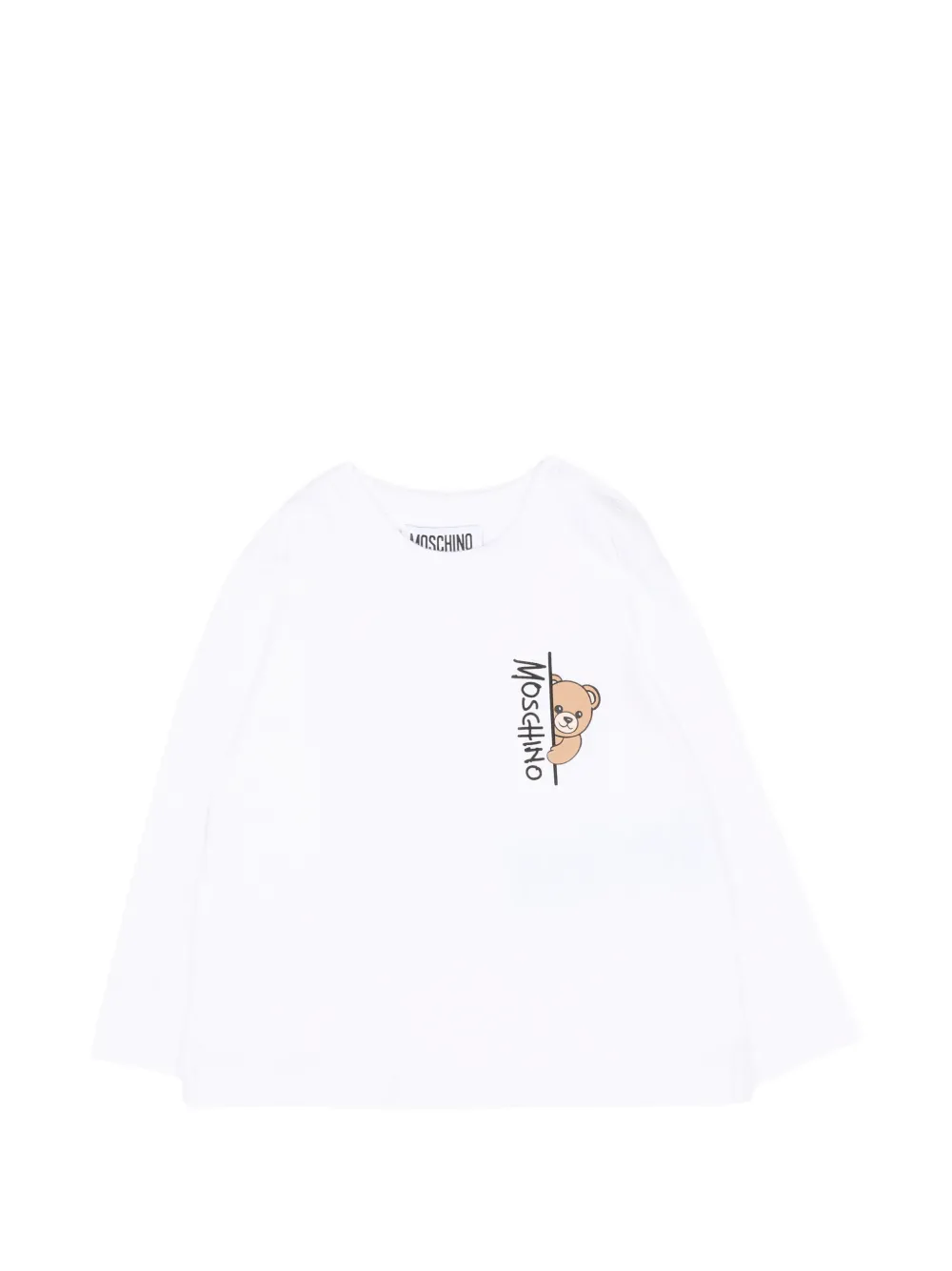 Moschino Kids Teddy Bear long-sleeve T-shirt - Weiß