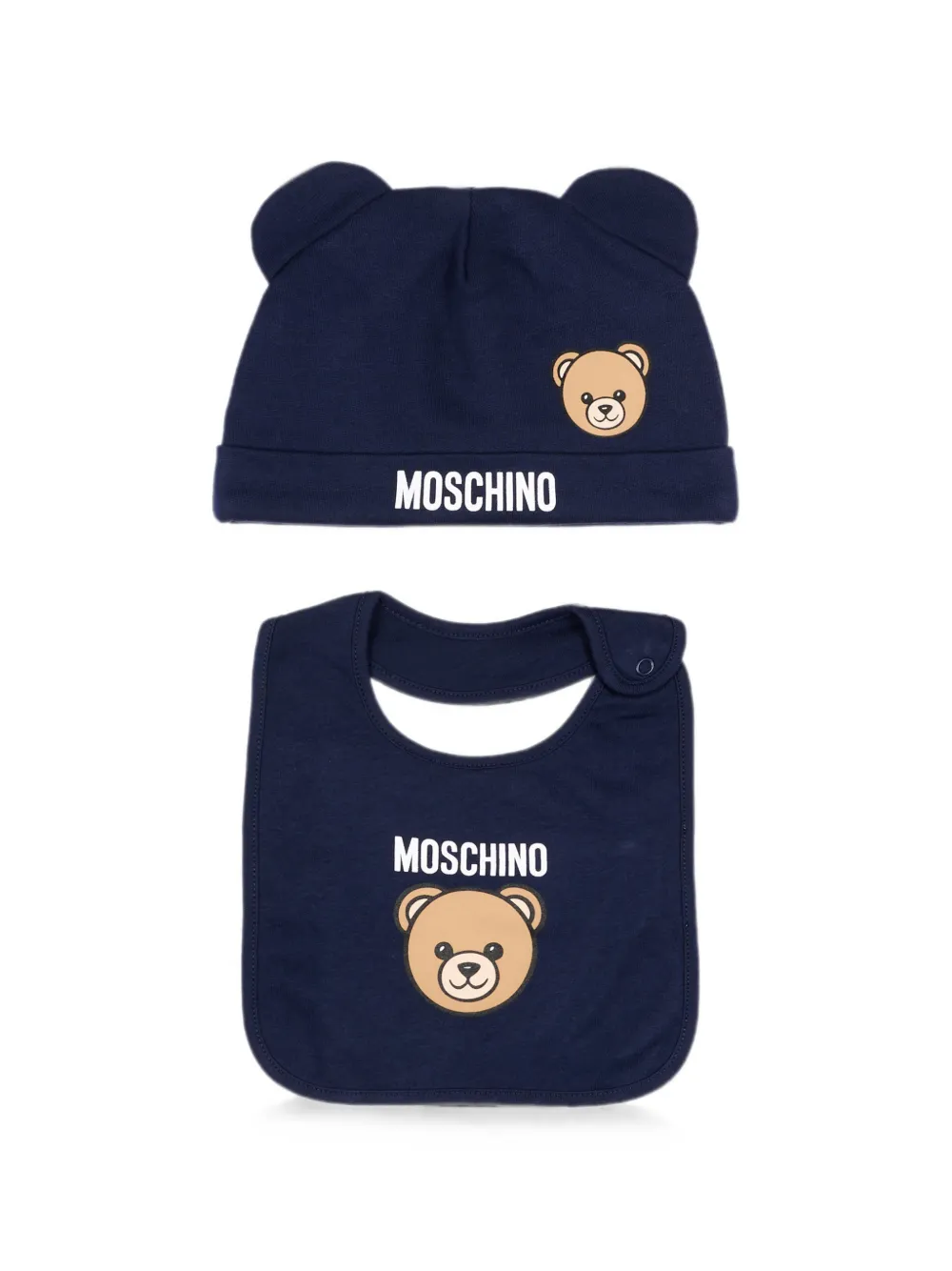 Moschino Kids Teddy Bear logo-print accessories set - Blau