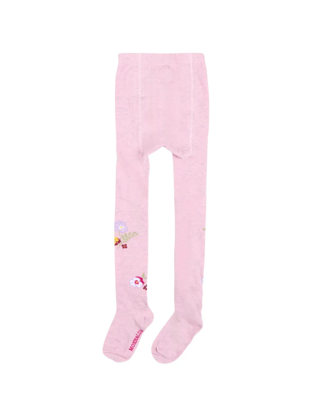 Monnalisa Panty met geborduurde bloemen Roze