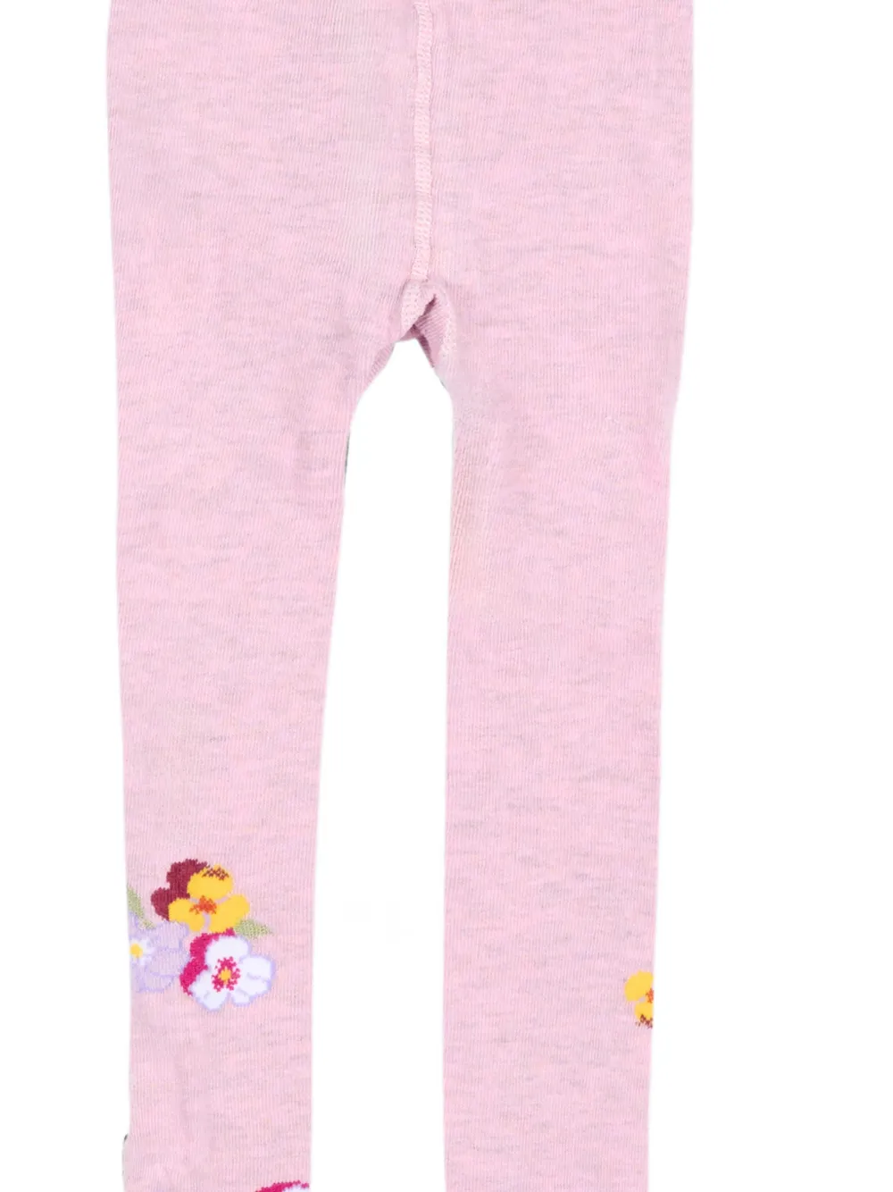Monnalisa Panty met geborduurde bloemen Roze