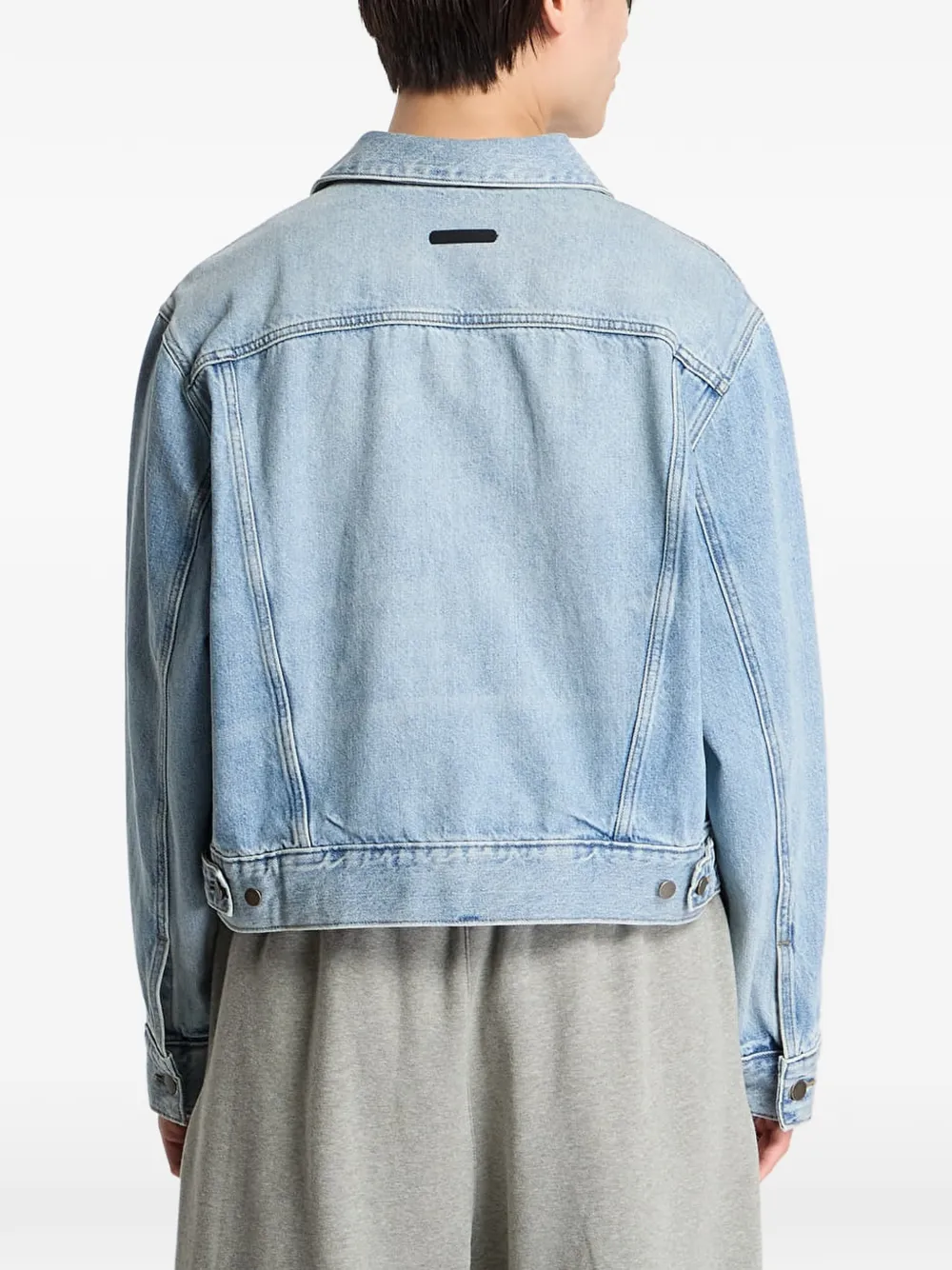 FEAR OF GOD ESSENTIALS Classic denim jack Blauw