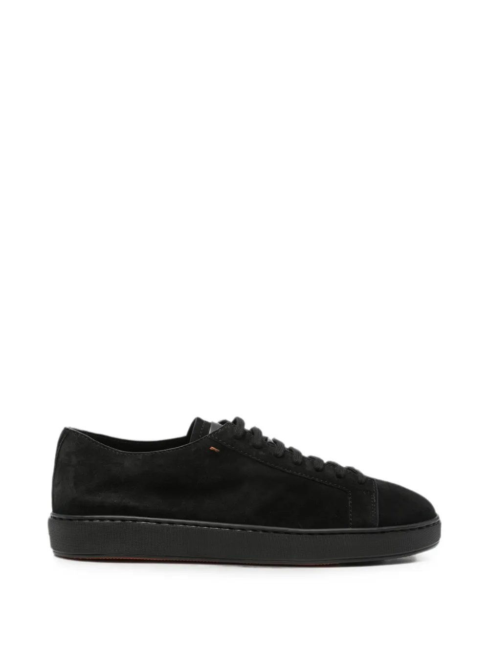 Santoni Damps lace-up suede sneakers - Nero