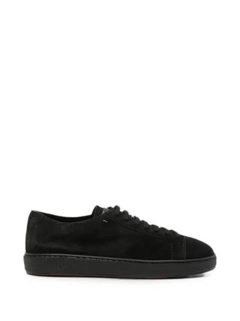Santoni Damps lace-up suede sneakers