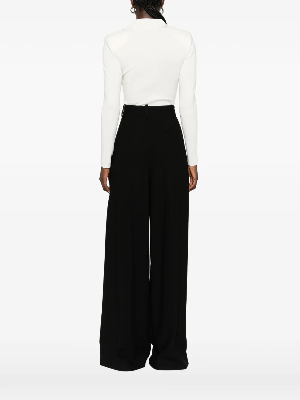 Elisabetta Franchi Ribgebreide body Wit