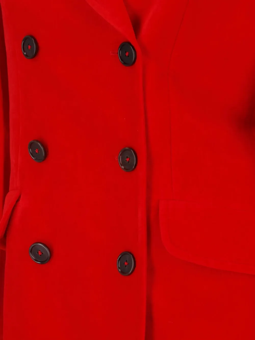 Jil Sander Jas met dubbele rij knopen Rood