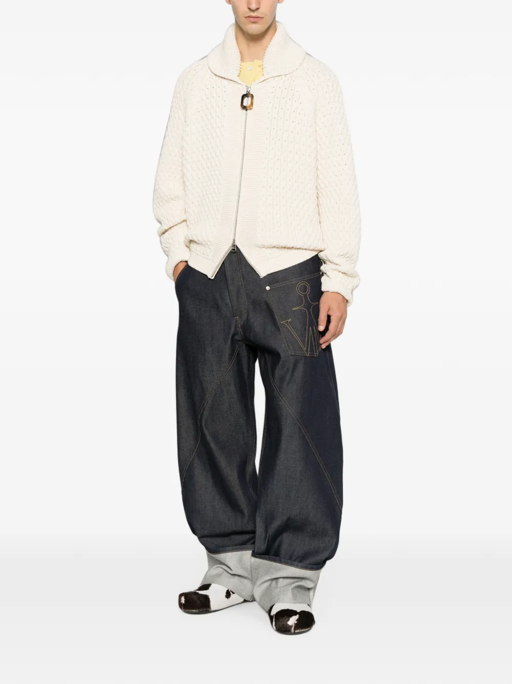 JW Anderson Kabelgebreid vest Wit