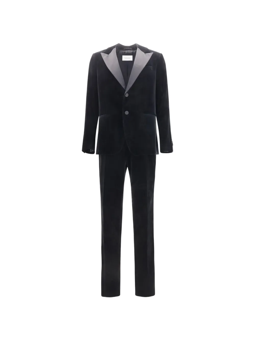 Ferragamo velvet single-breasted suit - Nero