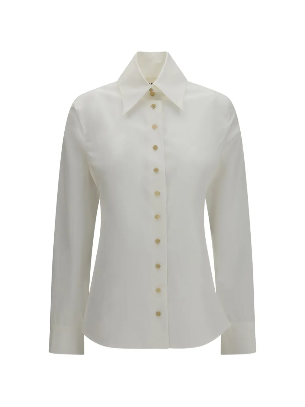 KHAITE Ivy long-sleeve shirt - Bianco