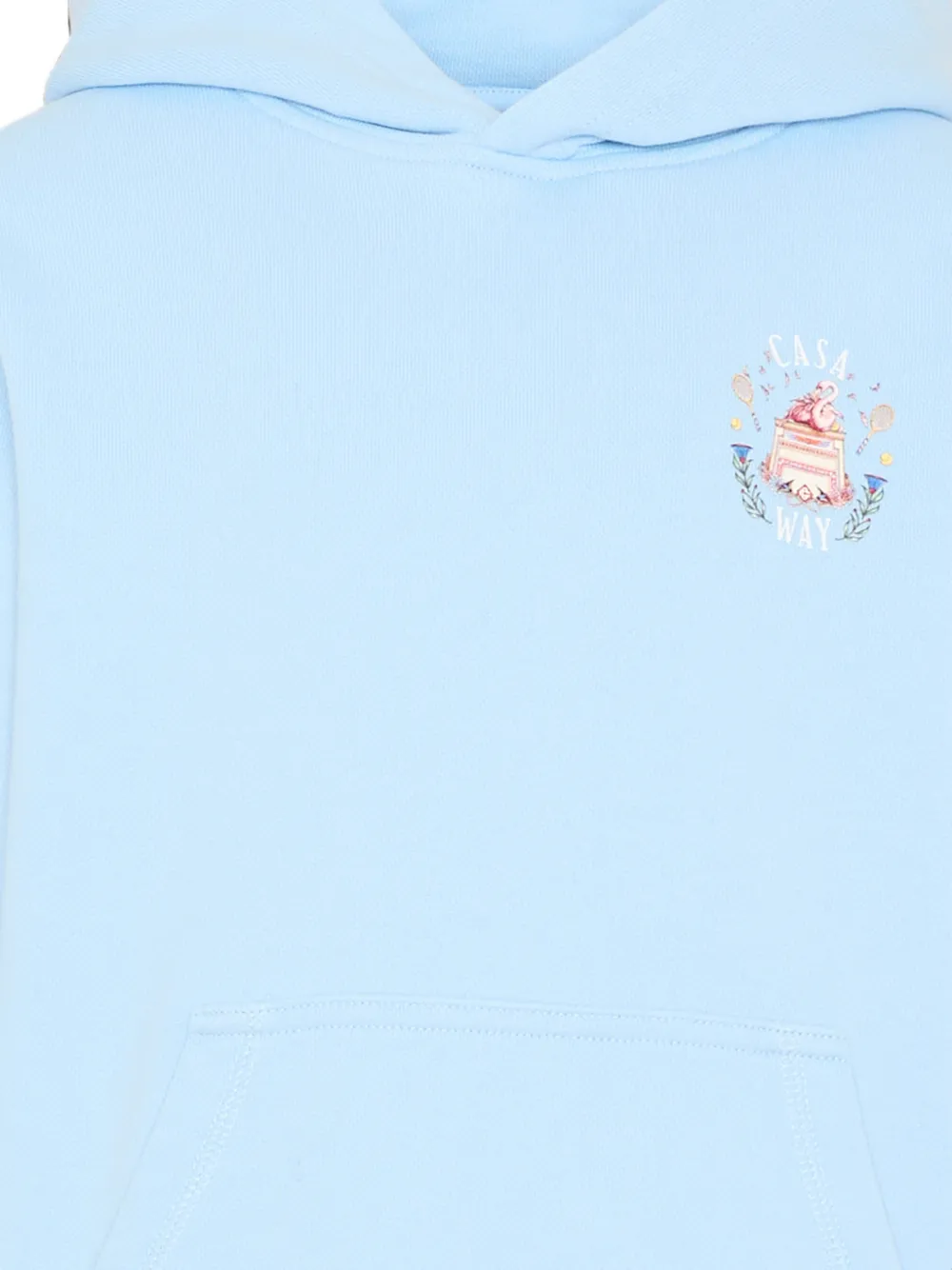 CASABLANCA KIDS Katoenen hoodie met print Blauw