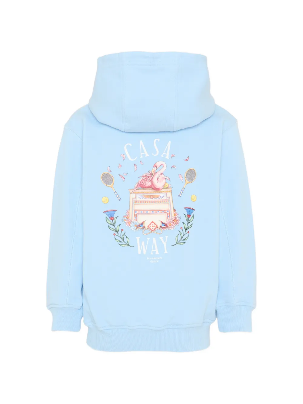 CASABLANCA KIDS Katoenen hoodie met print Blauw