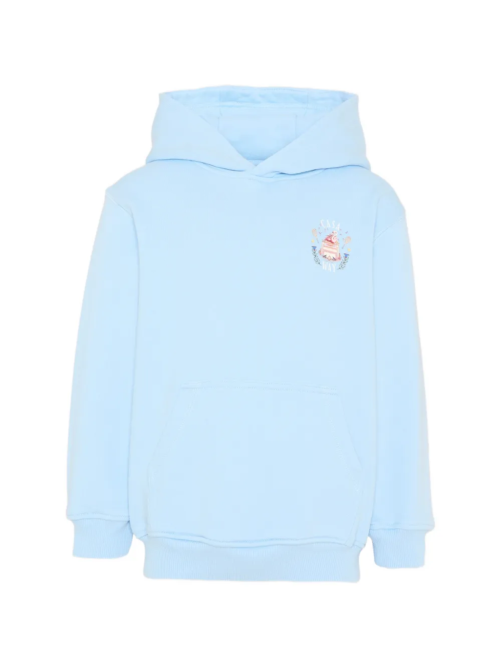 CASABLANCA KIDS graphic-print cotton hoodie - Blu