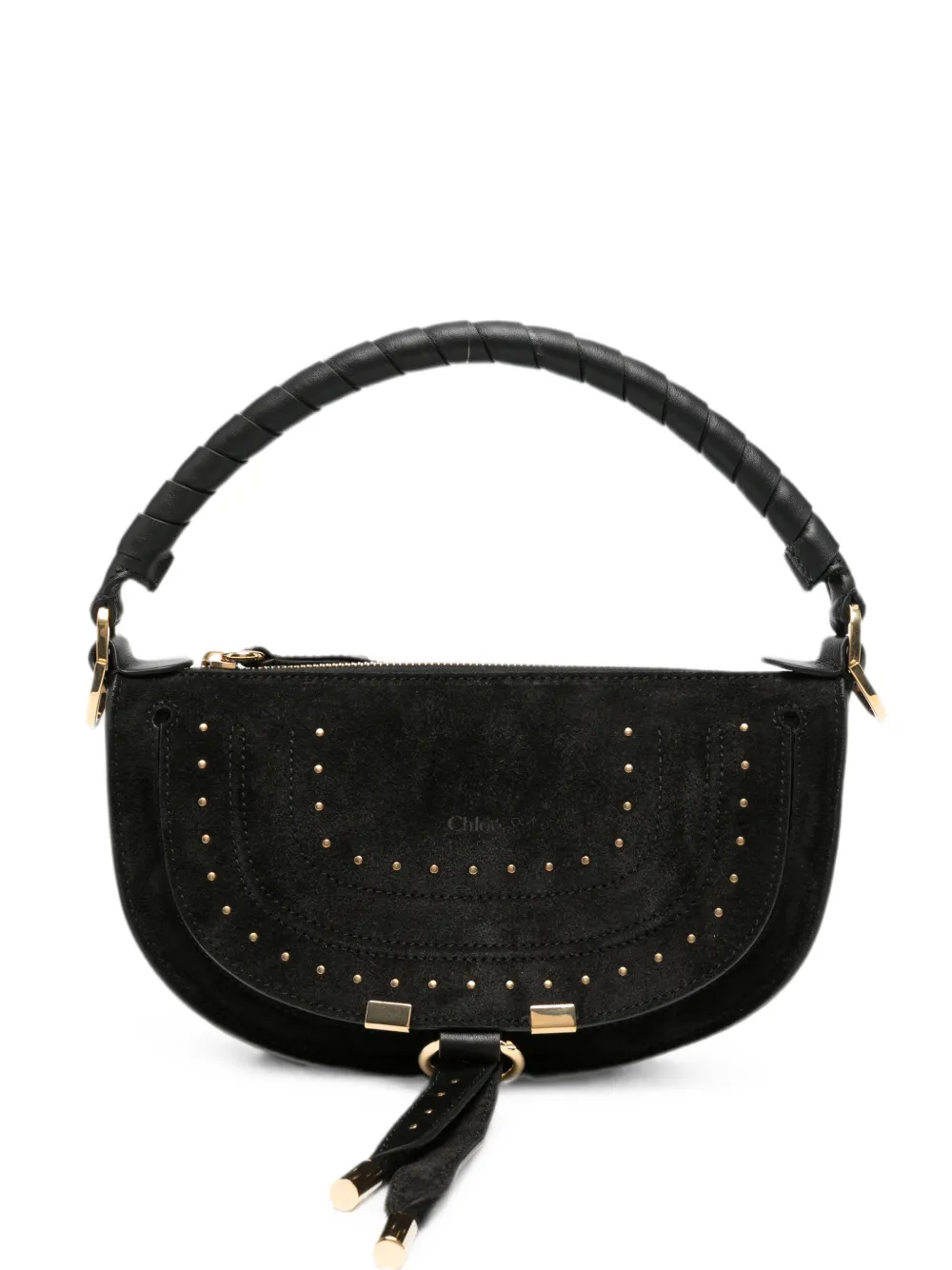 Chloé mini Marcia stud-embellished cross body bag - Nero