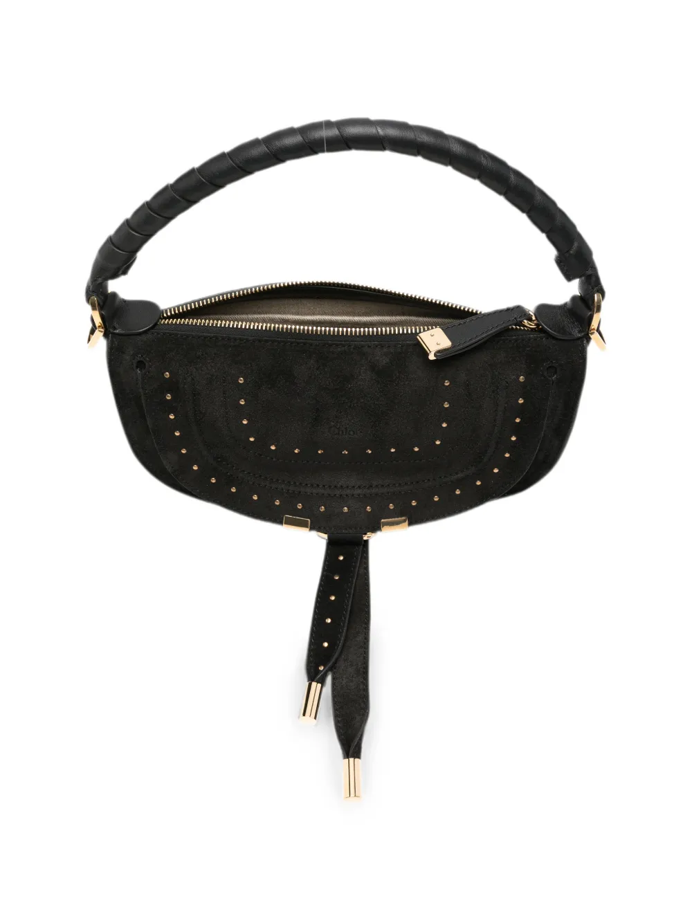 Chloé Marcia crossbodytas verfraaid met studs Zwart