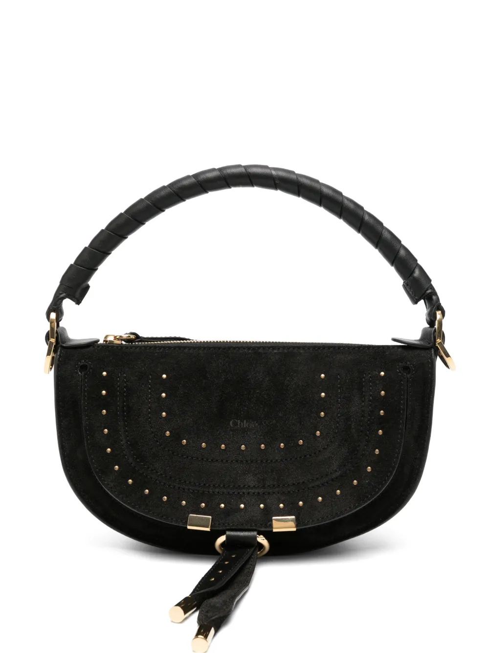 Chloé mini Marcia stud-embellished cross body bag - Nero
