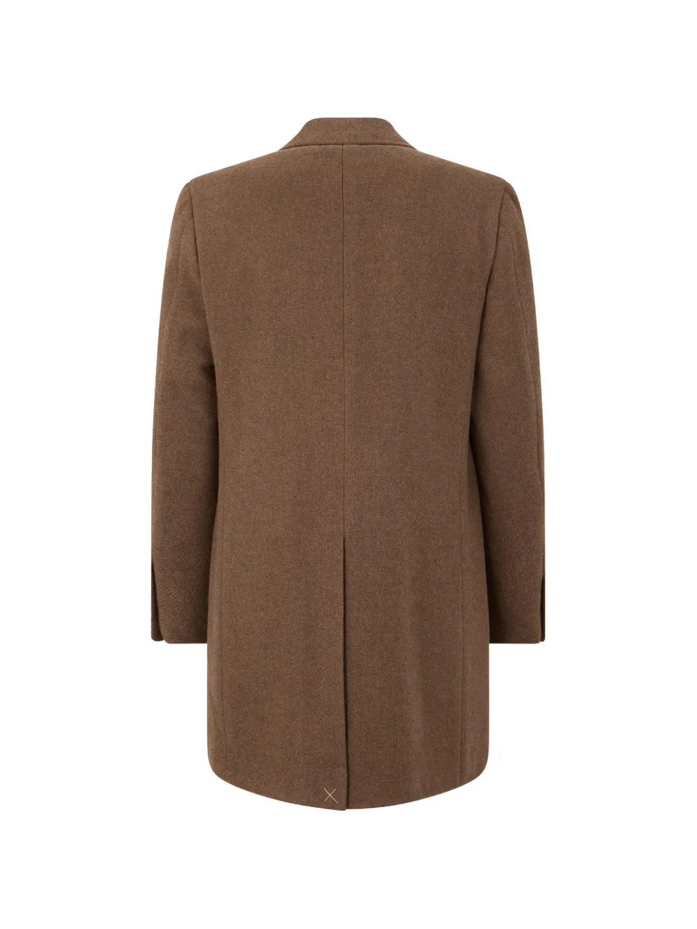 Canali single-breasted notched-lapel coat Bruin