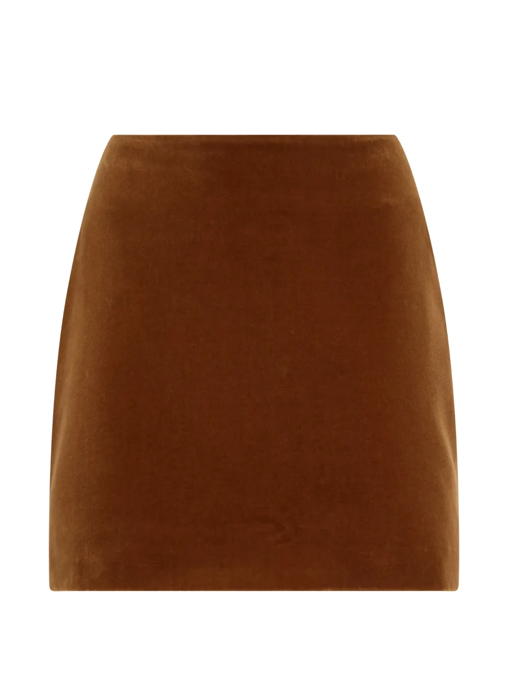 Blazé Milano Coci velvet Smiley mini skirt - Brown
