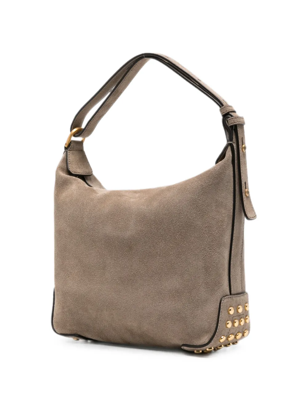 Tod's Metal Dots suède mini-shopper Beige