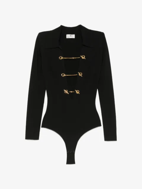 Elisabetta Franchi cut-out chain-link bodysuit