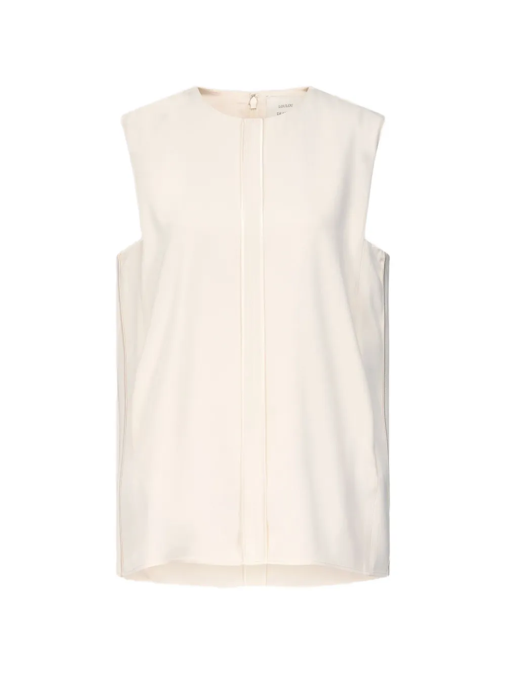 LouLou de Saison Adeli satin-trimmed inside-out top - Toni neutri