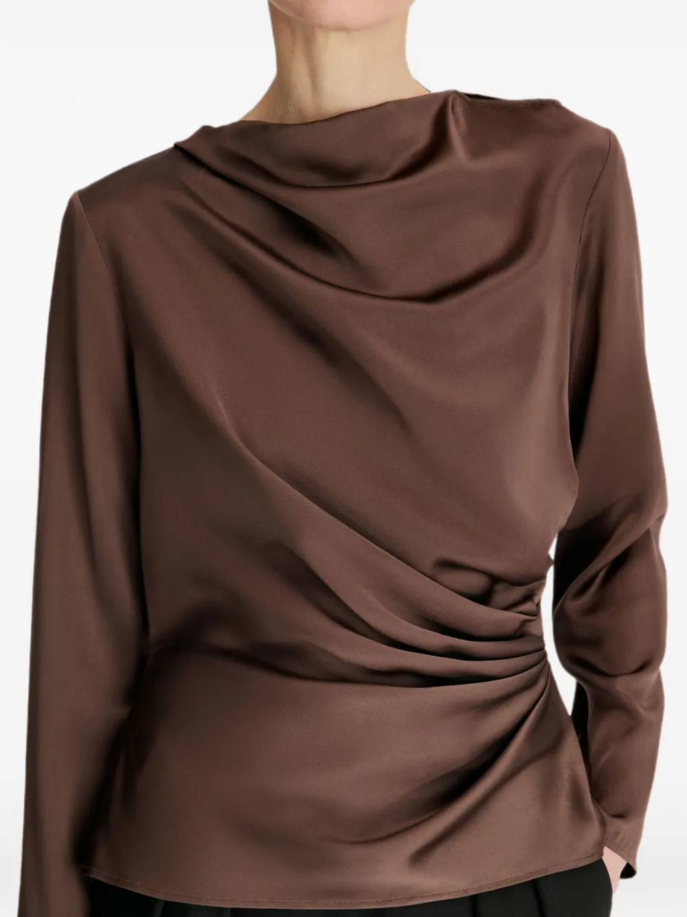 LouLou de Saison Anya blouse Bruin
