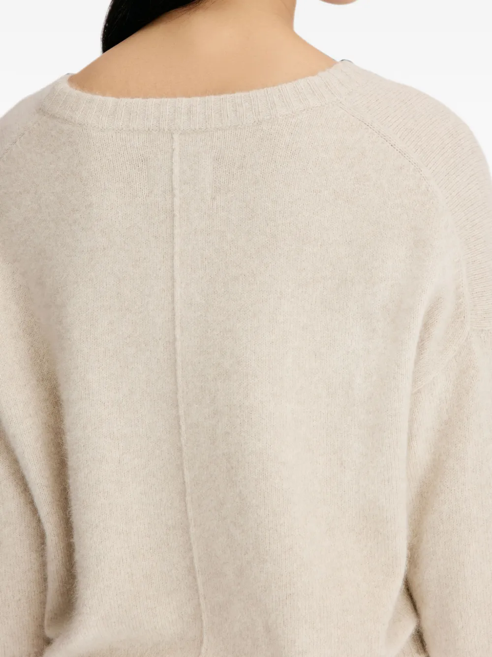 LouLou de Saison Azali trui met cropped mouwen Beige